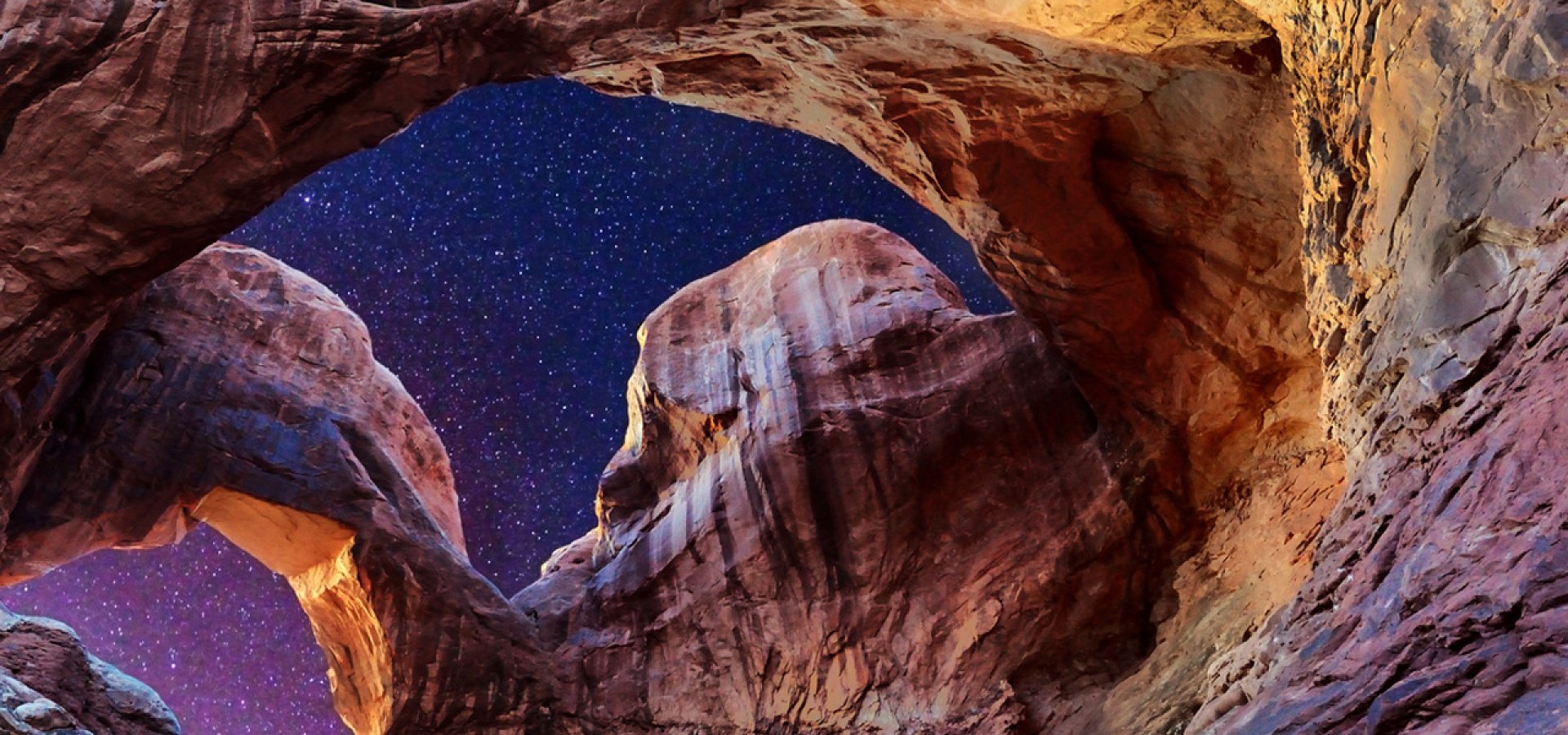 arches national park night